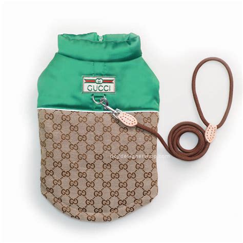 gucci dog carrier replica|designer dog coats gucci.